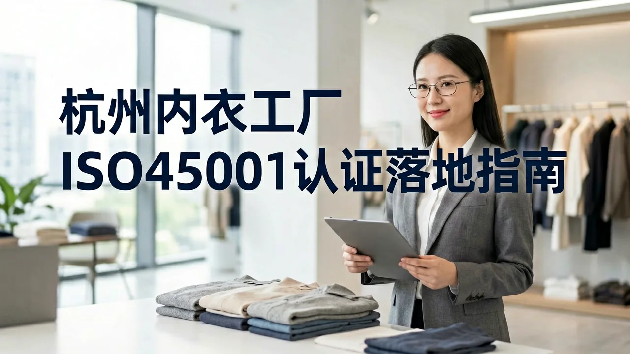 杭州内衣工厂ISO45001认证落地指南